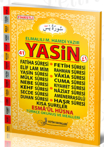 Çanta Boy Arapça İri Yazılı Yasin-i Şerif
