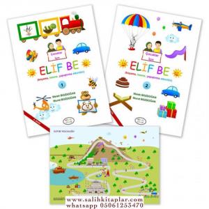 Çocuklar İçin Elif Be 1-2 Cilt  | 2 Cilt Takım