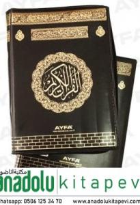 Fermuarlı Kabe Desenli Çanta Boy Kuranı Kerim