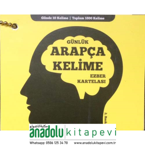 Günlük Arapça Kelime Ezber Kartelası