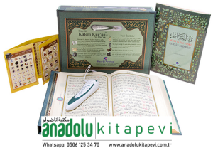 Kuran Okuyan Kalem Kur'an Yeşil Renk Rahle Boy