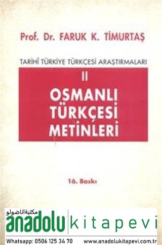 Osmanlı Türkçesi Metinler 2